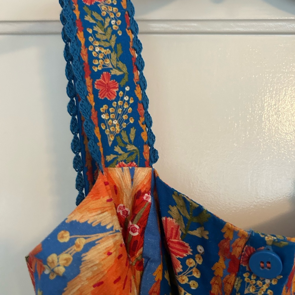 FARM Rio Blue Floral Jumpsuit - Picture 8 of 10